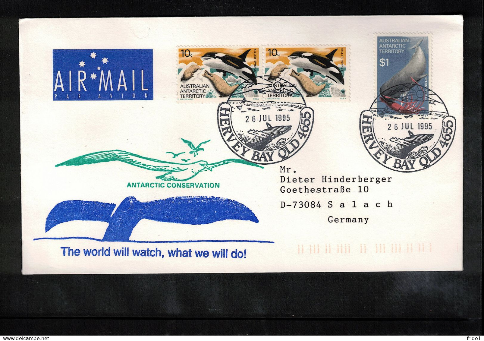 AAT 1995 Antarctica - Whales Protection - Ballenas