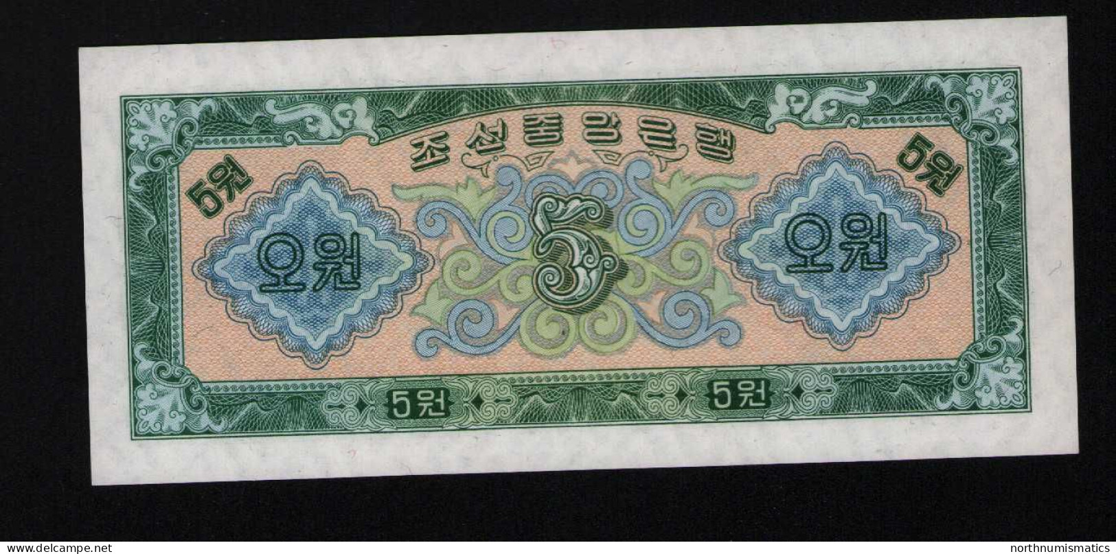 Korea, North 5 Won 1959 Unc - Corée Du Nord