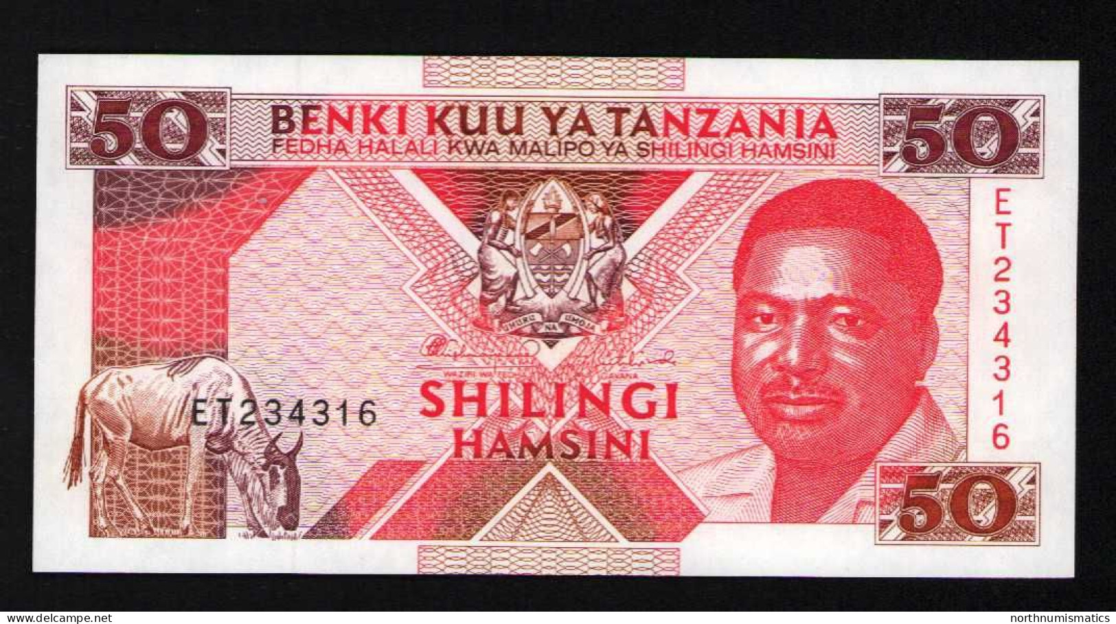 Tanzania 50 Shiling Unc - Tanzania