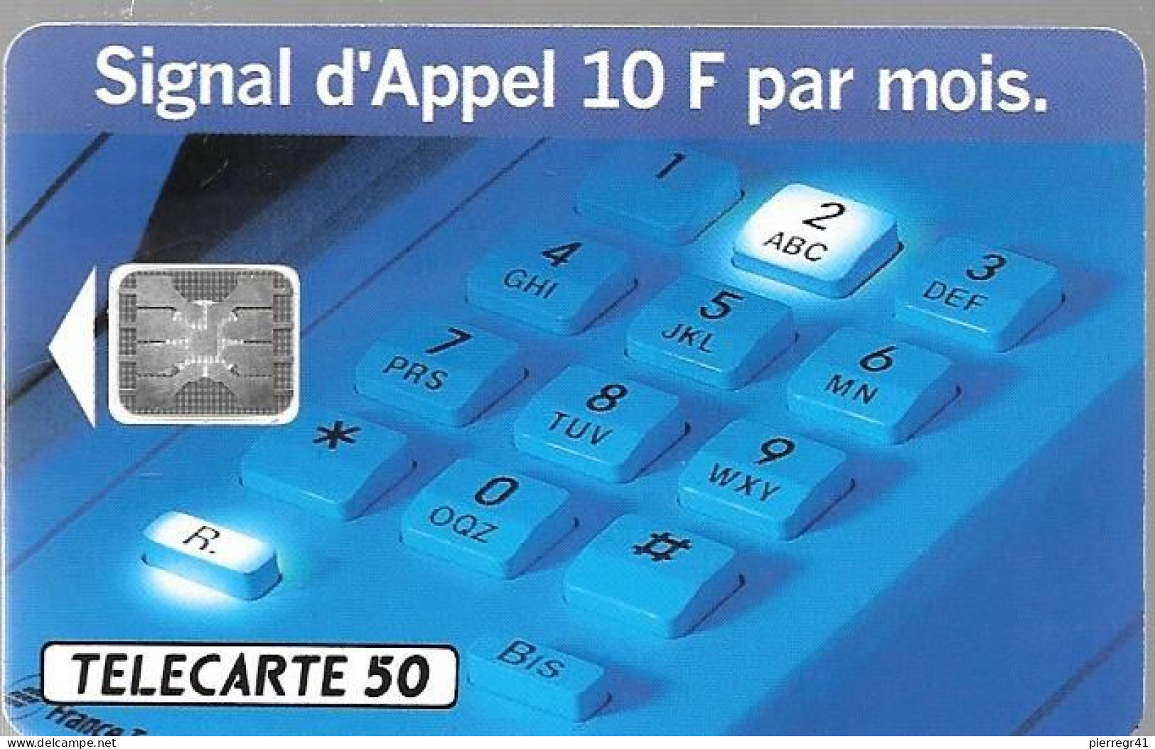 CARTE-PUBLIC-1993-F 364.510--50U-SC5-SIGNAL D APPEL 3-V°N°5 Pe45779- UTILISEE-TBE- - 1993