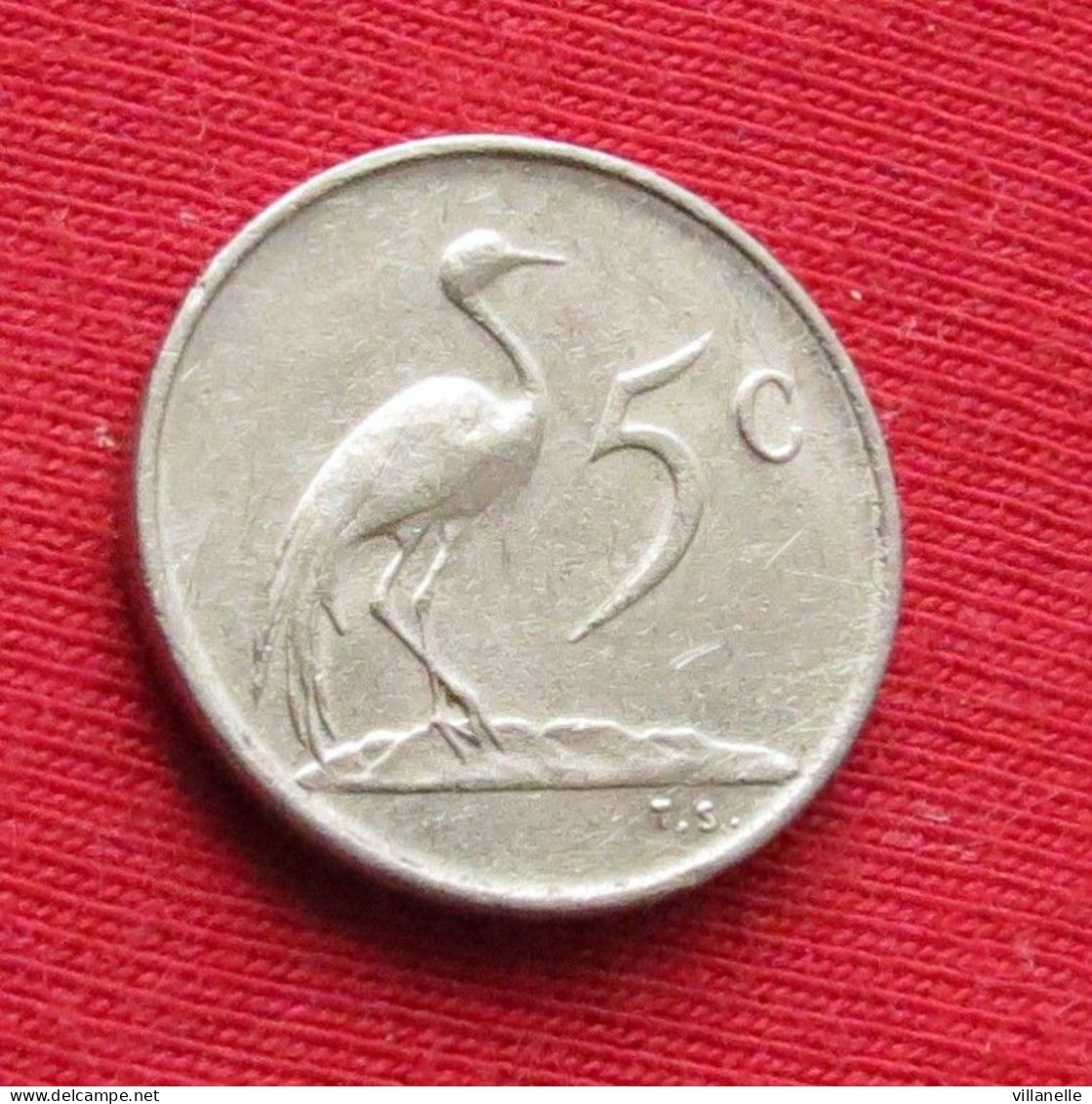 South Africa 5 Cents 1975 KM# 84 *V2T Bird  Africa Do Sul RSA Afrique Do Sud Afrika - South Africa