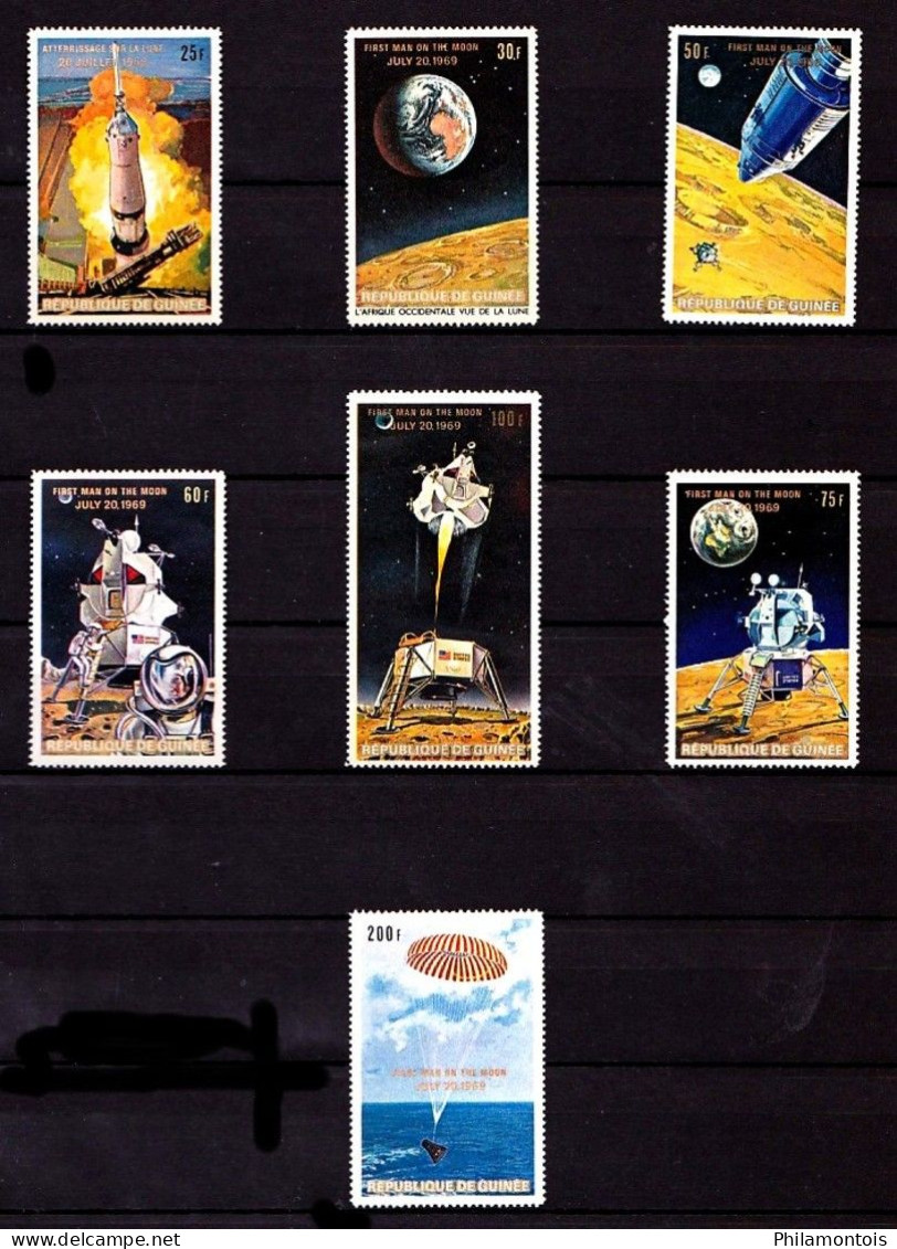Collection - Thèmes "Homme Sur La Lune Et Conquête De L'espace" - Timbres Neufs N** - Collections