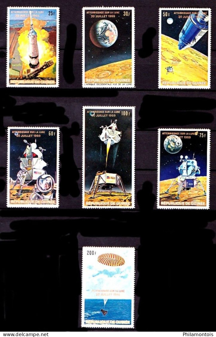 Collection - Thèmes "Homme Sur La Lune Et Conquête De L'espace" - Timbres Neufs N** - Collections