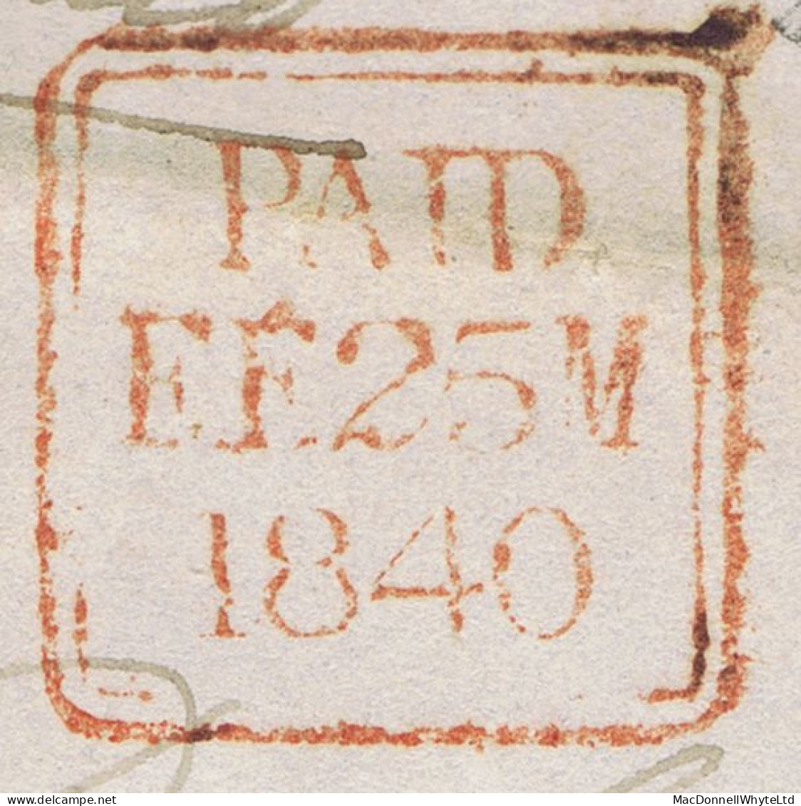 Ireland Tipperary Uniform Penny Post 1840 Cover To Dublin With Unframed POST PAID Of Cashel, CASHEL FE 24 1840 Cds - Prephilately