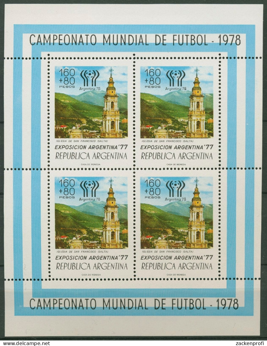Argentinien 1978 Fußball-WM Argentinien Kleinbogen 1322 K Postfrisch (C93787) - Blocks & Sheetlets