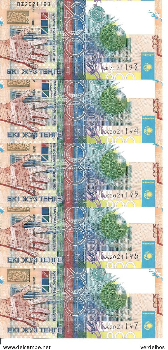 KAZAKHSTAN 200 TENGE 2006 UNC P 28 ( 5 Billets ) - Kazakhstan