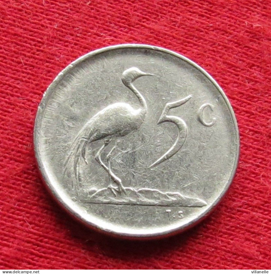 South Africa 5 Cents 1977 KM# 84 *V1T Bird  Africa Do Sul RSA Afrique Do Sud Afrika - South Africa