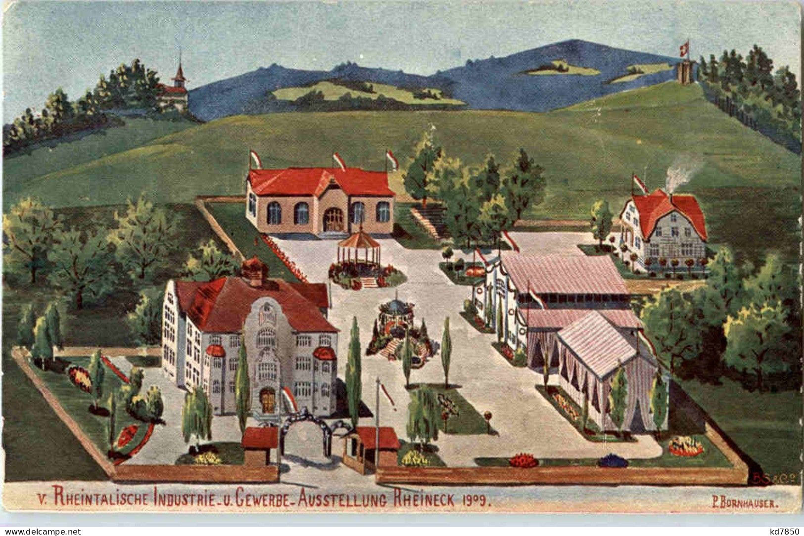 Rheineck - Rheintalische Industrie Und Gewerbe Ausstellung 1909 - Rheineck
