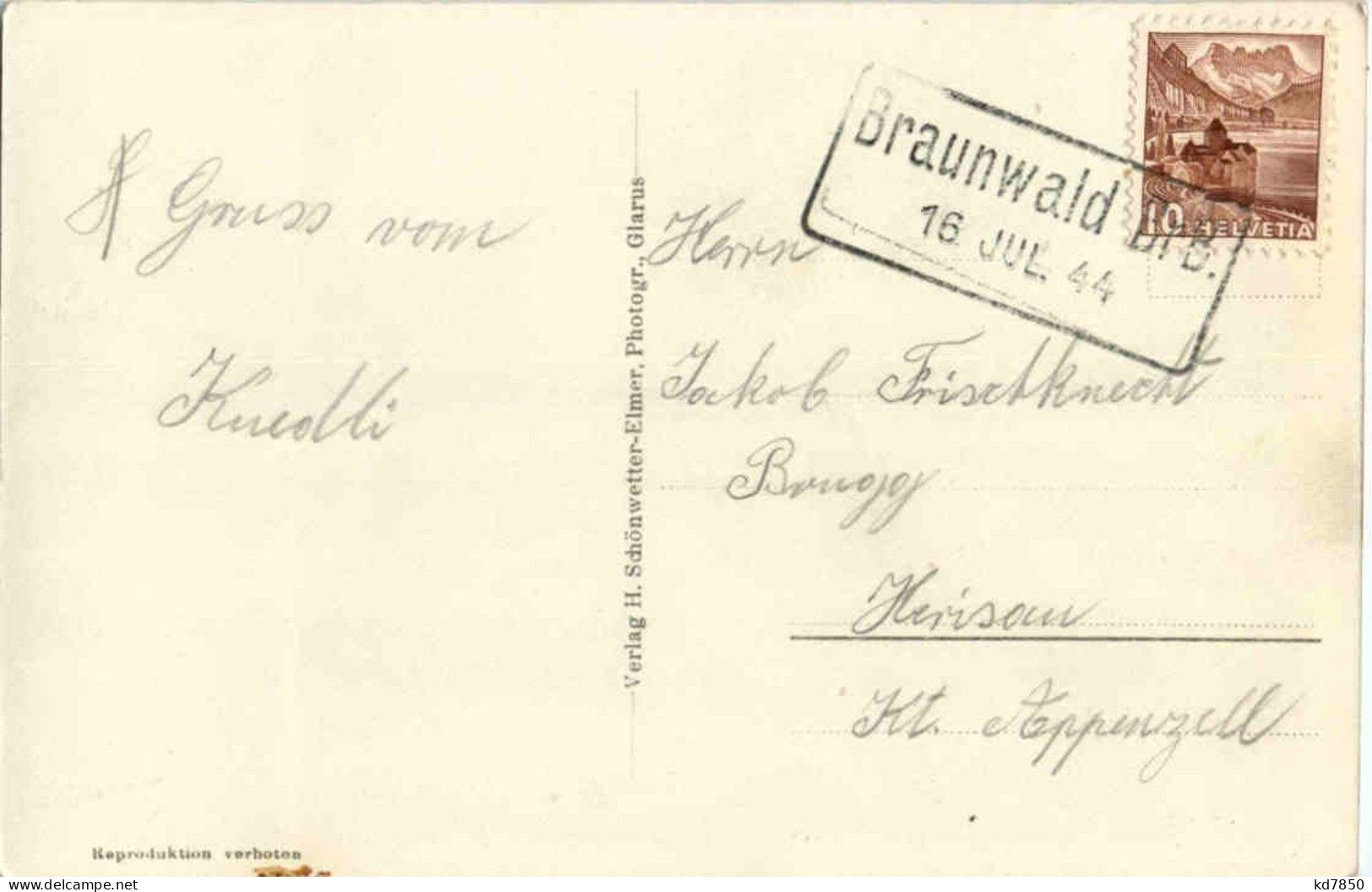 Braunwald - Partie Beim Hotel Braunwald - Autres & Non Classés