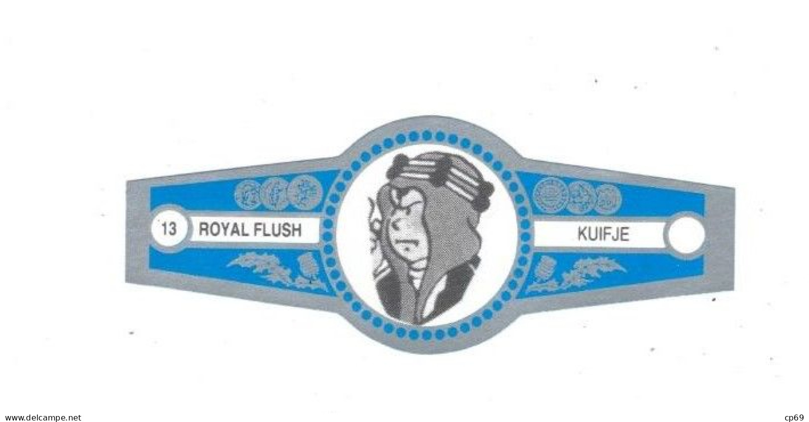 13) Bague De Cigare Série Tintin Bleue Grise Royal Flush Kuifje Abdallah En Superbe.Etat - Advertentie