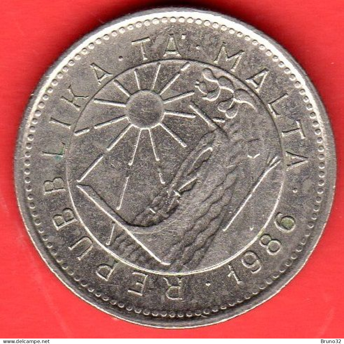 MALTA - 1986 - 5 Cents - SPL/XF - Come Da Foto - Malte