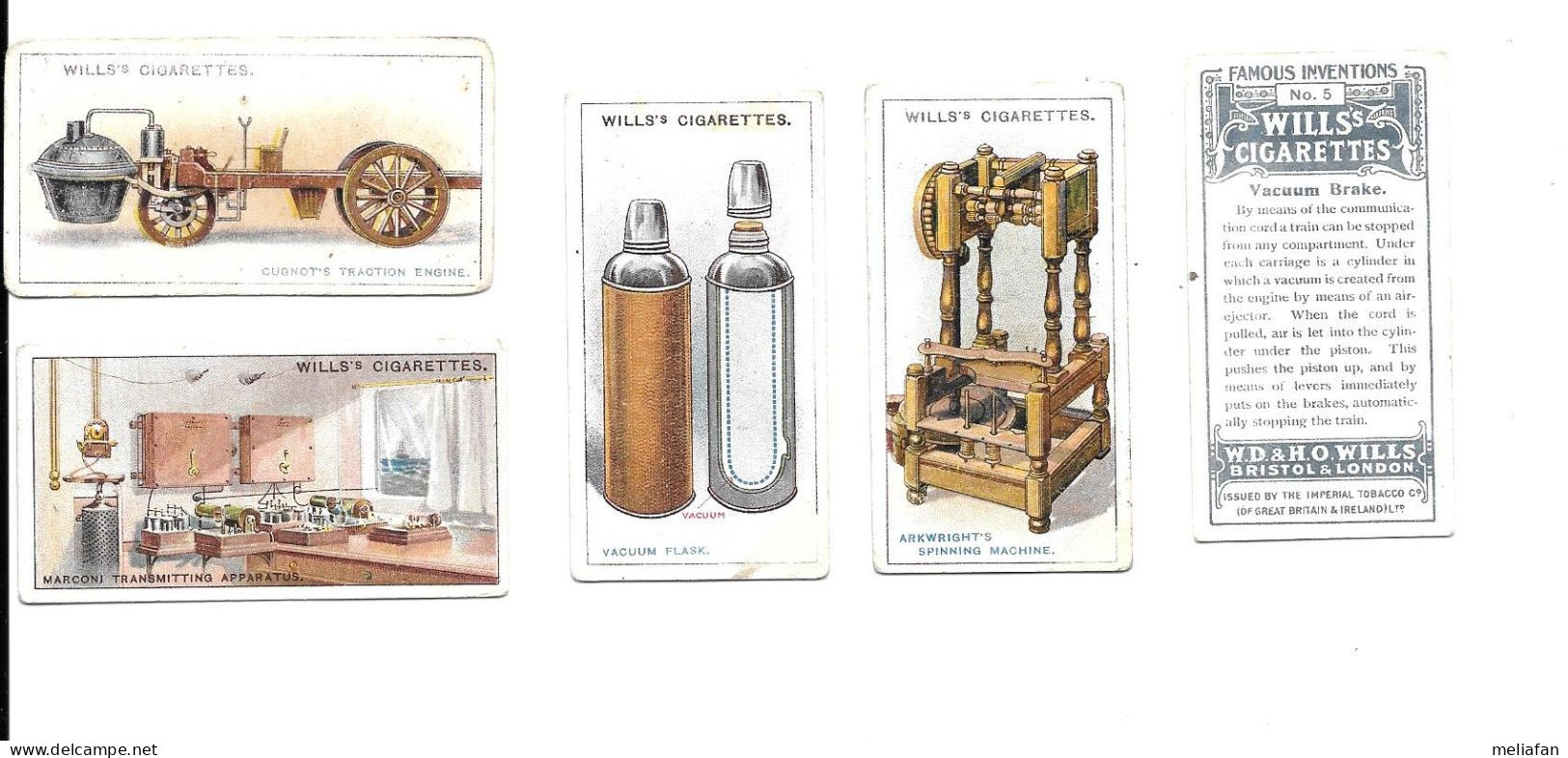 CJ37 - SERIE COMPLETE 50 CARTES CIGARETTES WILLS - FAMOUS INVENTIONS - FAMEUSES INVENTIONS - Wills