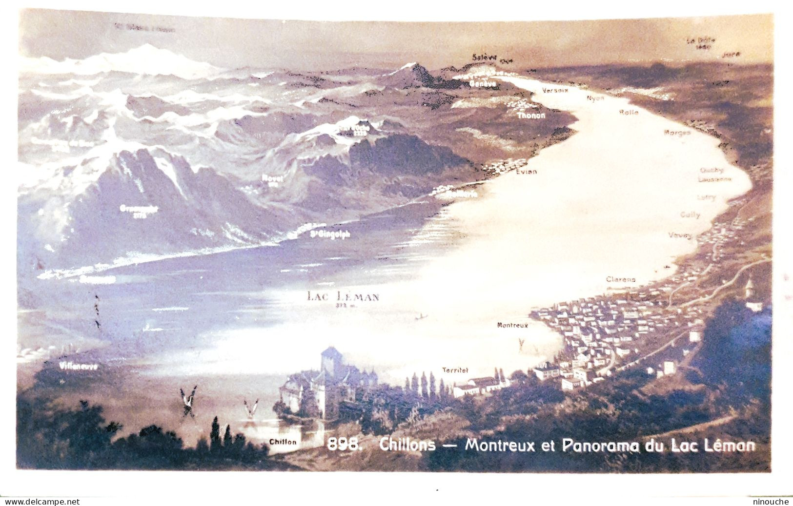 SUISSE / CHILLONS / MONTREUX / PANORAMA DU LAC LEMAN - Lago Lemano