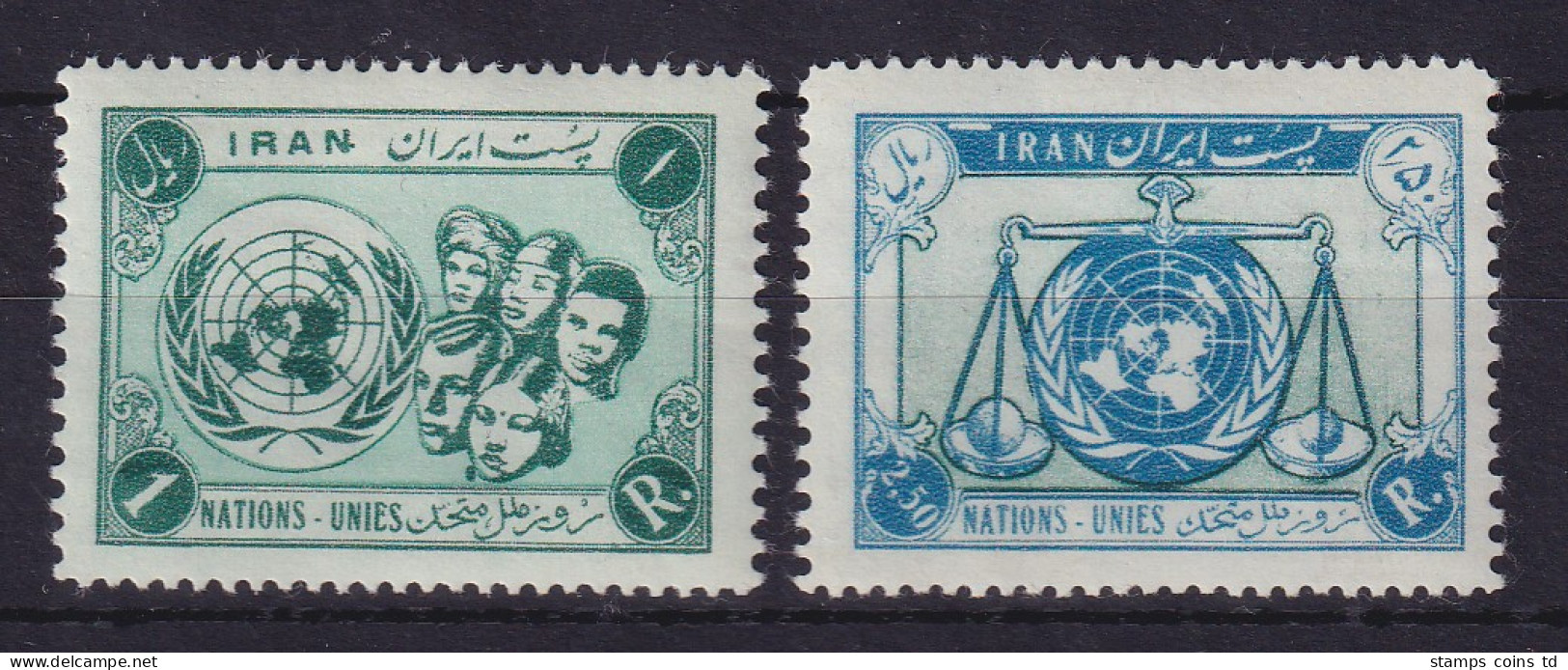 Iran 1956 Vereinte Nationen Mi.-Nr. 970-971 Postfrisch **  - Iran
