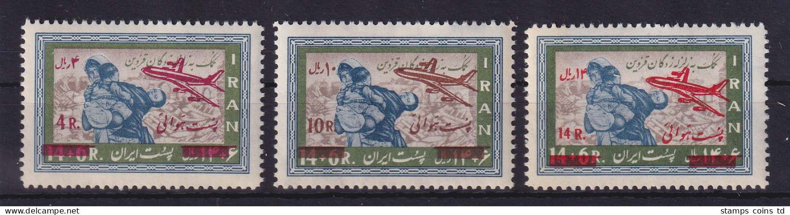 Iran 1969 Flug Großbritannien-Australien Mi.-Nr. 1447-1449 Postfrisch **  - Iran