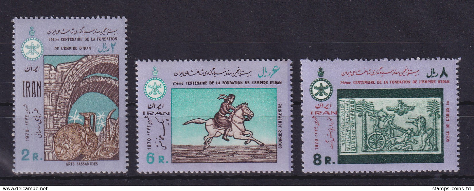 Iran 1970 Achämeniden- Und Sassanidenzeit Mi.-Nr. 1487-1489 Postfrisch **  - Iran