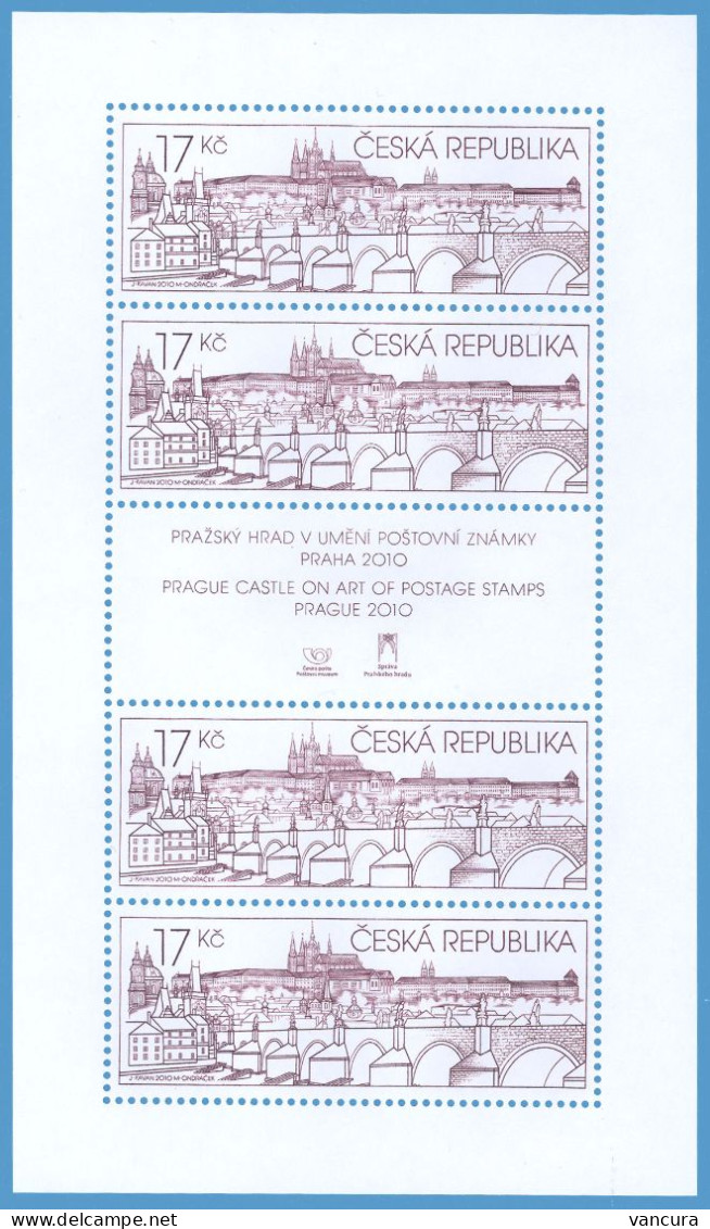 ** A 631 Czech Republic Prague Castle, Charles Bridge  2010 - Unused Stamps