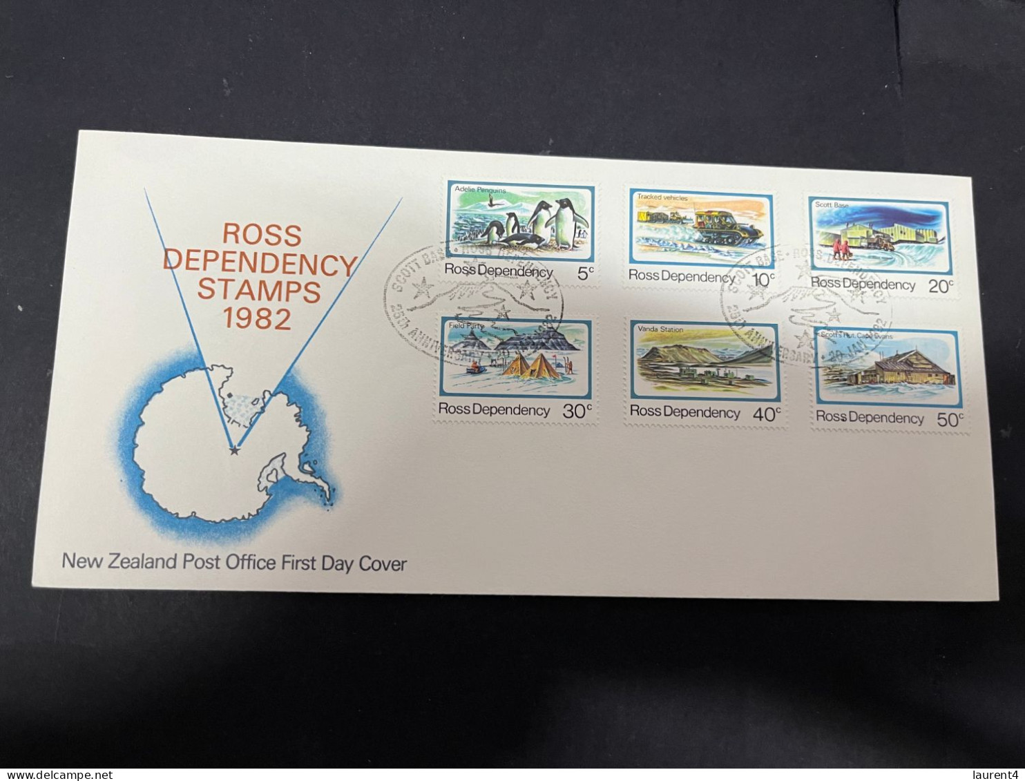 7-2-2024 (3 X 32) New Zealand Antarctica - Ross Dependency Stamps 1982 - FDC - FDC