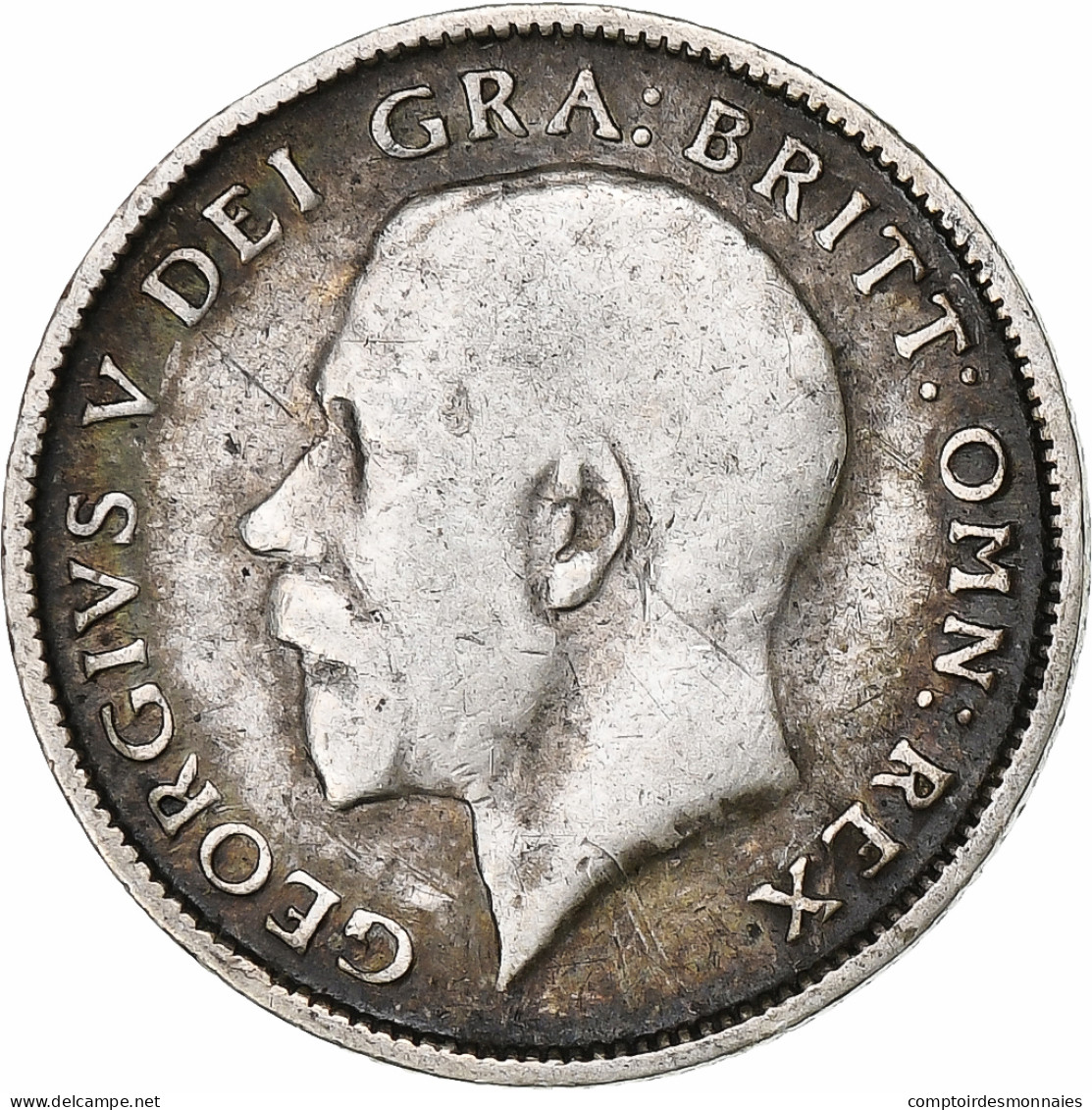 Grande-Bretagne, George V, 6 Pence, 1915, Argent, TB, KM:813 - H. 6 Pence