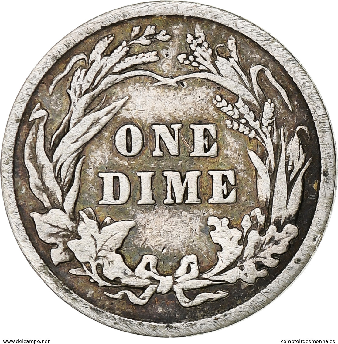 États-Unis, Dime, Barber Dime, 1902, U.S. Mint, Argent, TB, KM:113 - 1892-1916: Barber