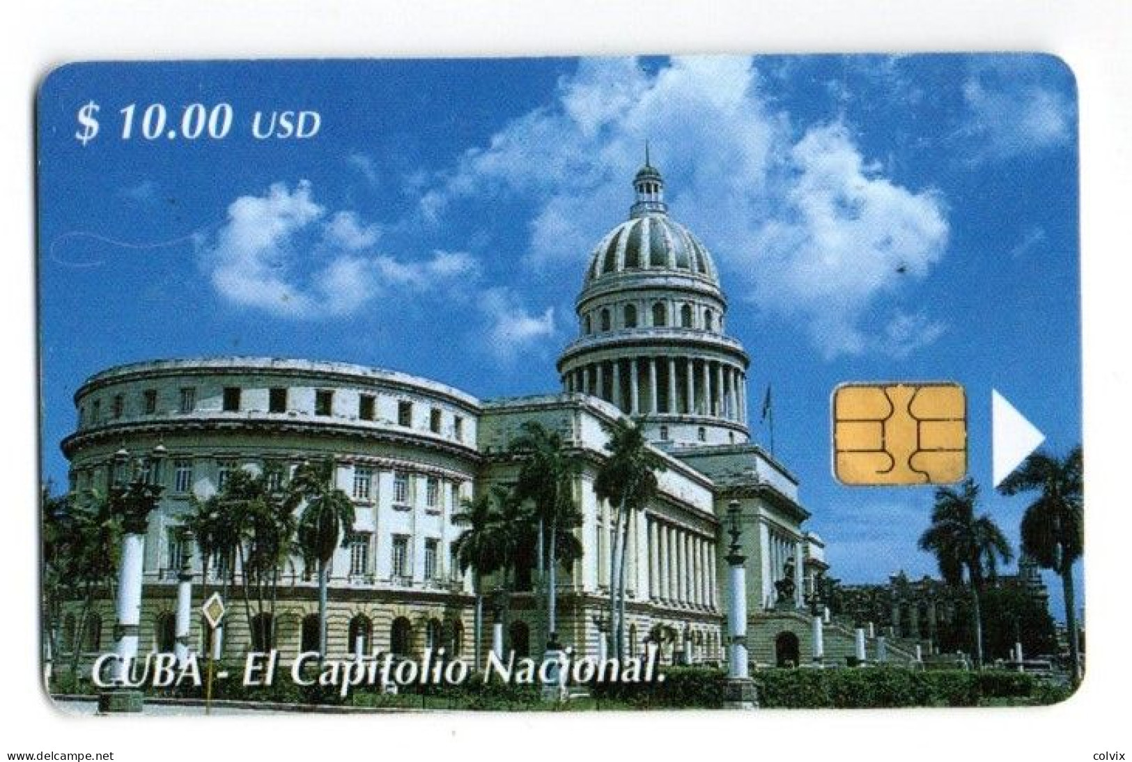 CUBA  ECTESA 10$ EL CAPITOLIO NACIONAL Date 06/2002 30 000 Ex - Cuba