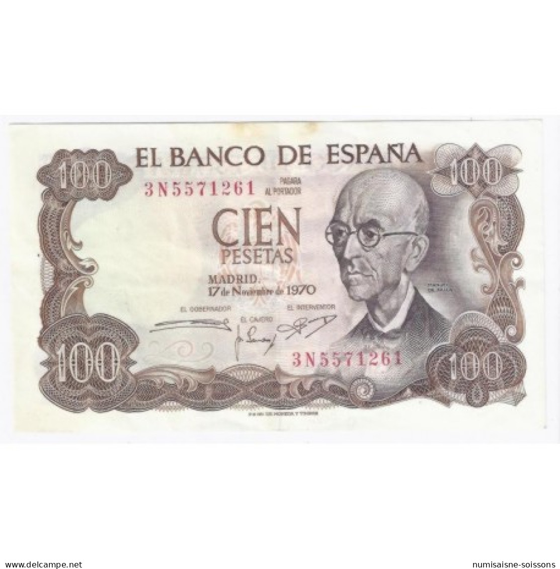 ESPAGNE - PICK 152 - 100 PESETAS - 17/11/1970 - TRES TRES BEAU A SUPERBE - 100 Peseten