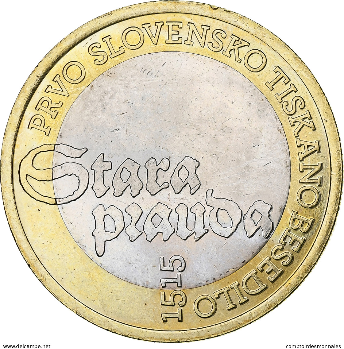 Slovénie, 3 Euro, 2015, Stara Prauba 1515, SPL, Bimétallique - Slovenia