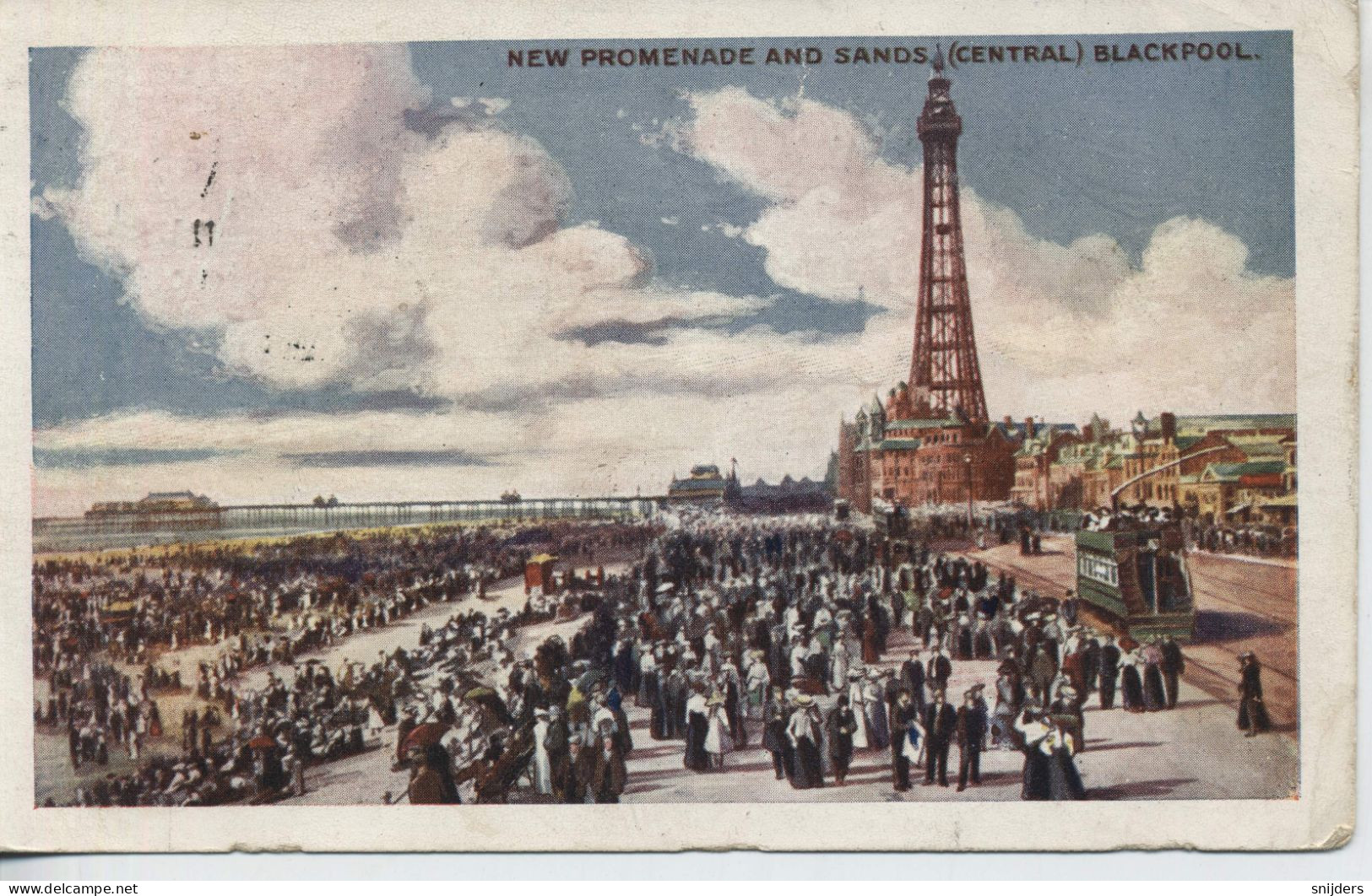 Blackpool New Promenade And Sands Used 1908 - Blackpool