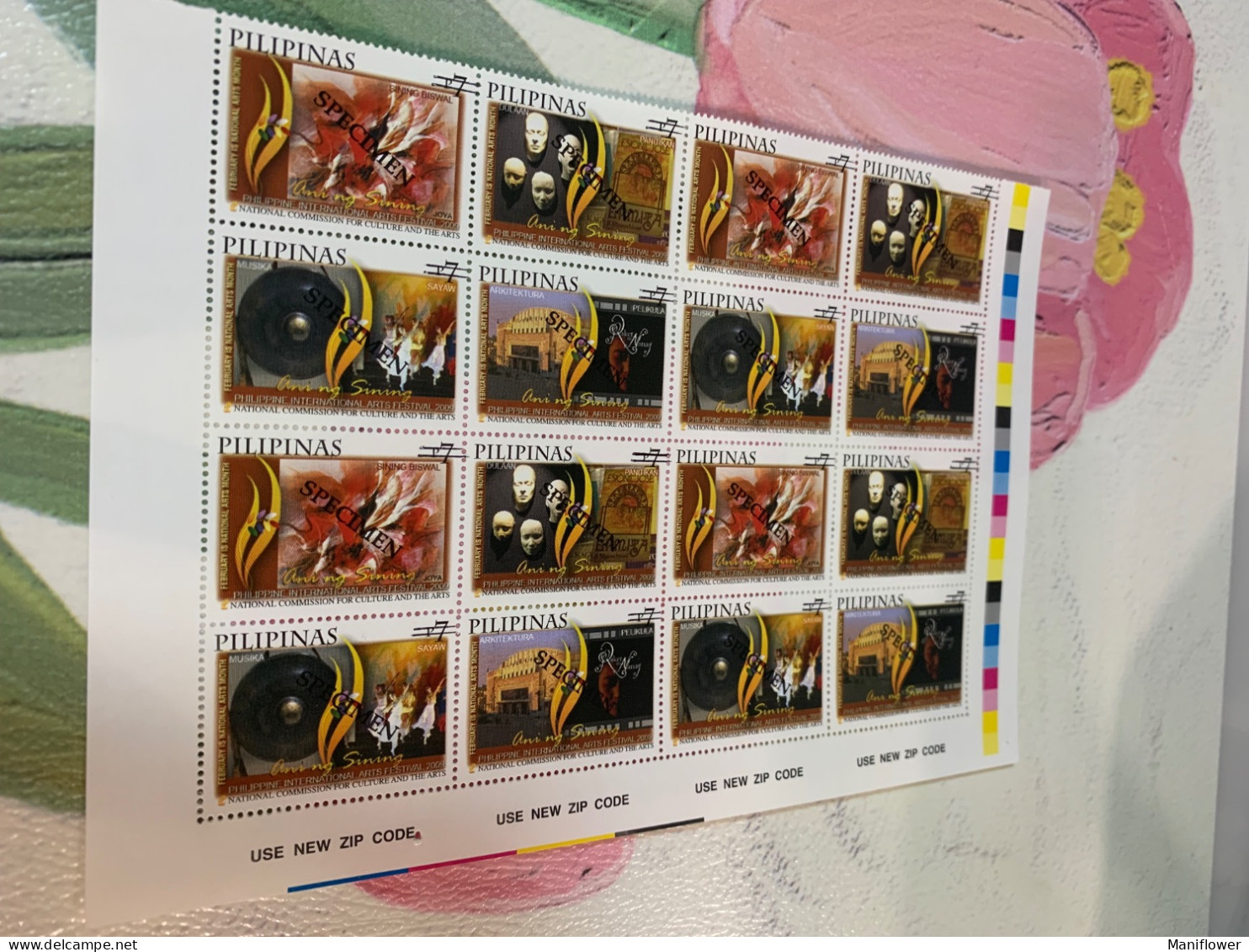 Philippines Stamp Specimen 4 Sets 2009 Block Culture Arts Dance Mask - Filipinas