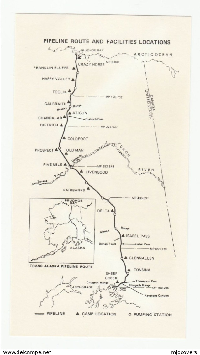 OIL - 1977 TRANS ALASKA PIPELINE Starts Flow EVENT COVER Fairbanks Valdez Petrochemicals Energy Usa - Petróleo