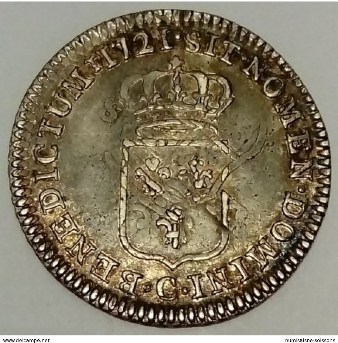 Gad 297 - LOUIS XV - 1/6 ÉCU DE FRANCE - 1721 C - CAEN - TTB - Altri & Non Classificati