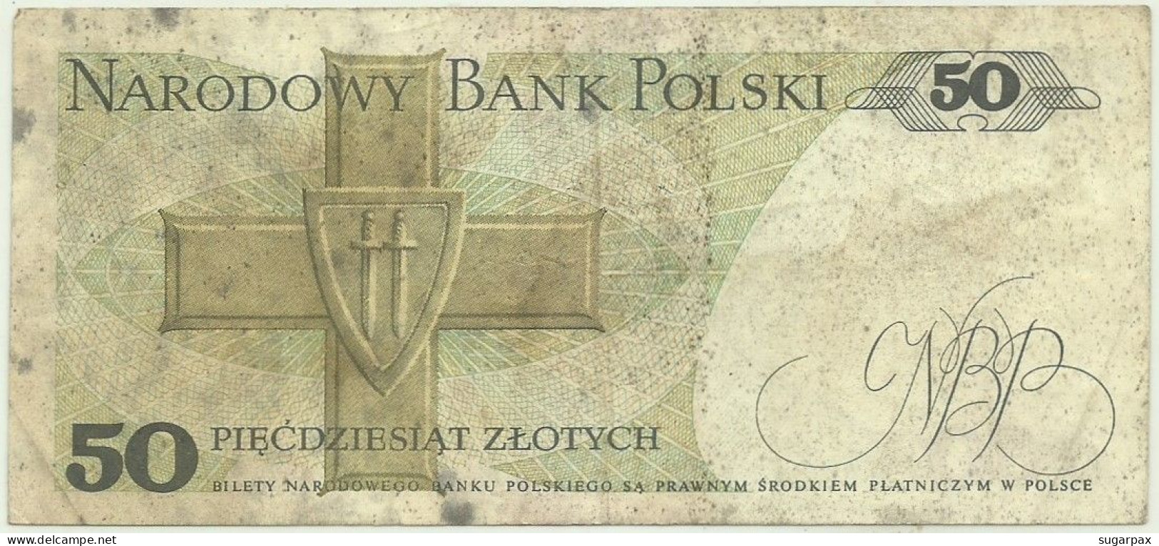 POLAND - 50 Zlotych - 1988 - Pick 142.c - Série HM - Narodowy Bank Polski - Pologne