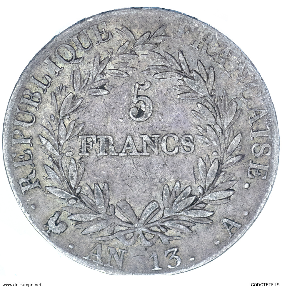 Premier Empire-5 Francs Napoléon Ier An 13 1804 Paris - 5 Francs