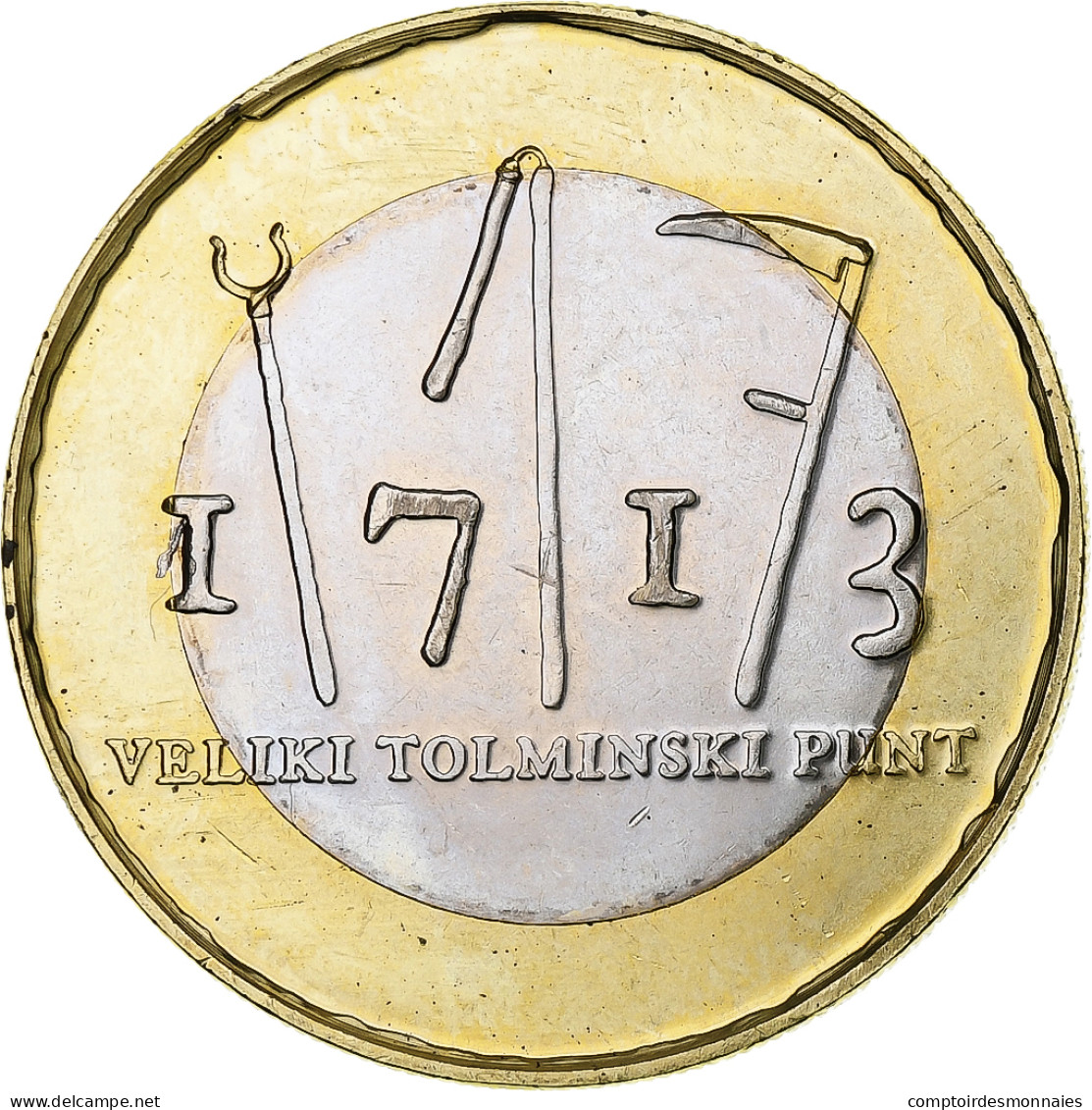 Slovénie, 3 Euro, Tolmin Peasant Revolt, 2013, SUP, Bimétallique, KM:108 - Slowenien