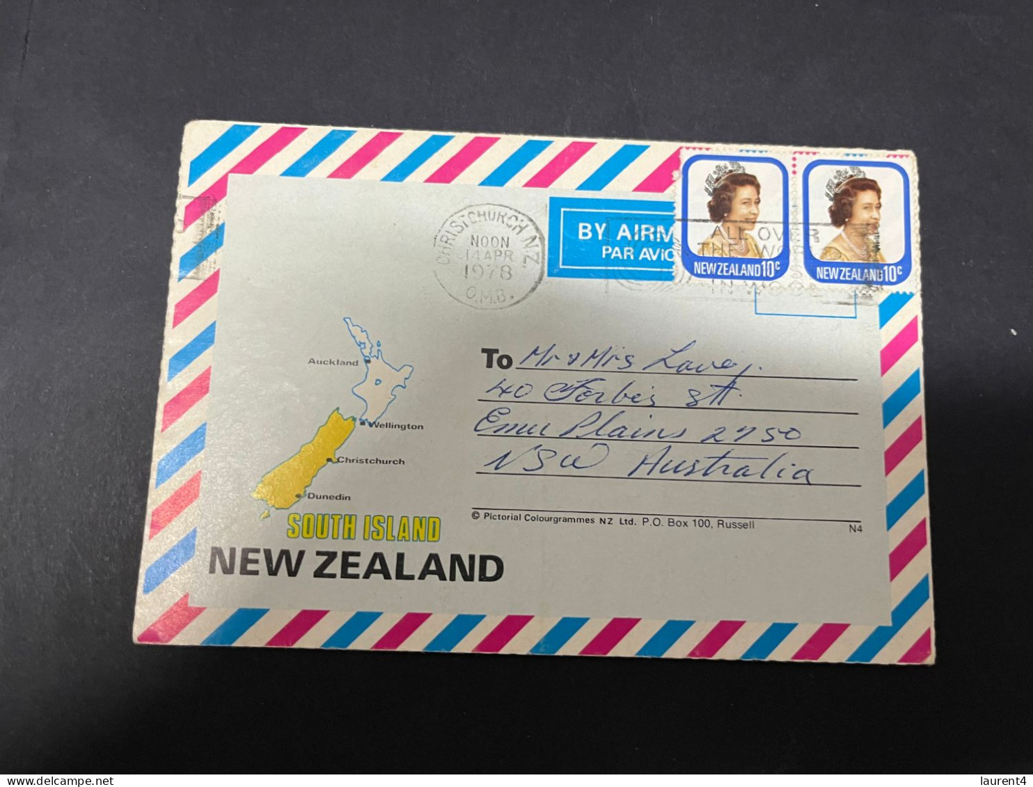 7-2-2024 (3 X 34) 2 New Zealand - Letter Posted Via Air Mail To Austraia (1978 + 1992) - Lettres & Documents