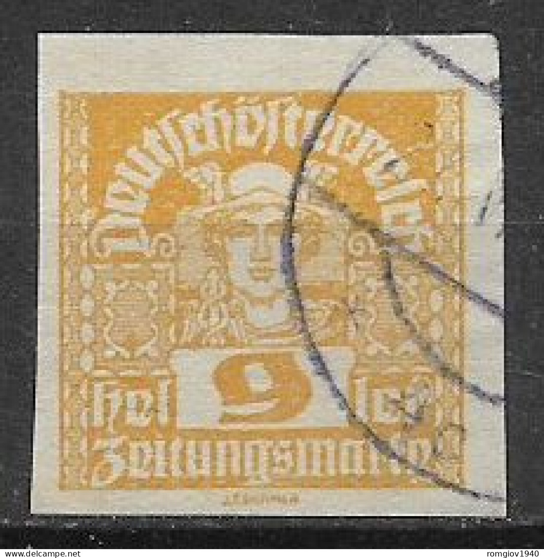 AUSTRIA 1920  FRANCOBOLLI PER GIORNALI TESTA DI MERCURIO  UNIF. 41  USATO VF - Gebraucht