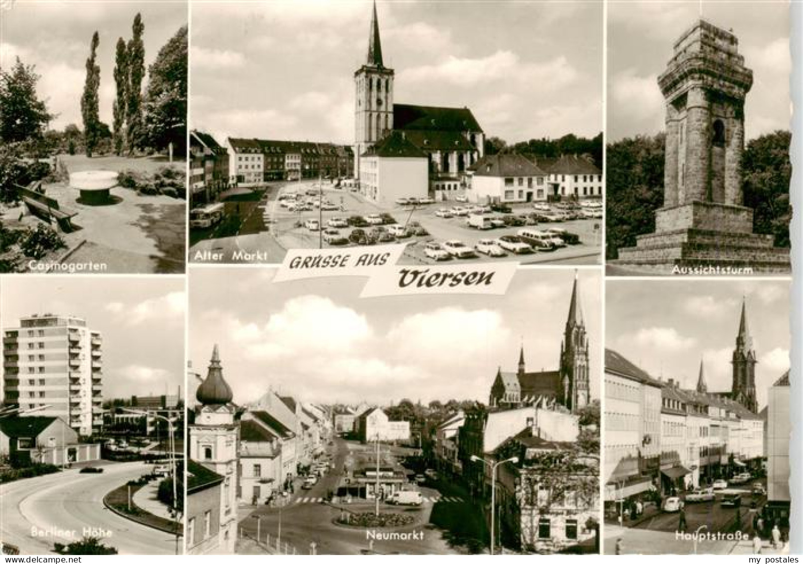 73875302 Viersen Casinogarten Alter Markt Bismarckturm St Remigius Hauptstrasse  - Viersen