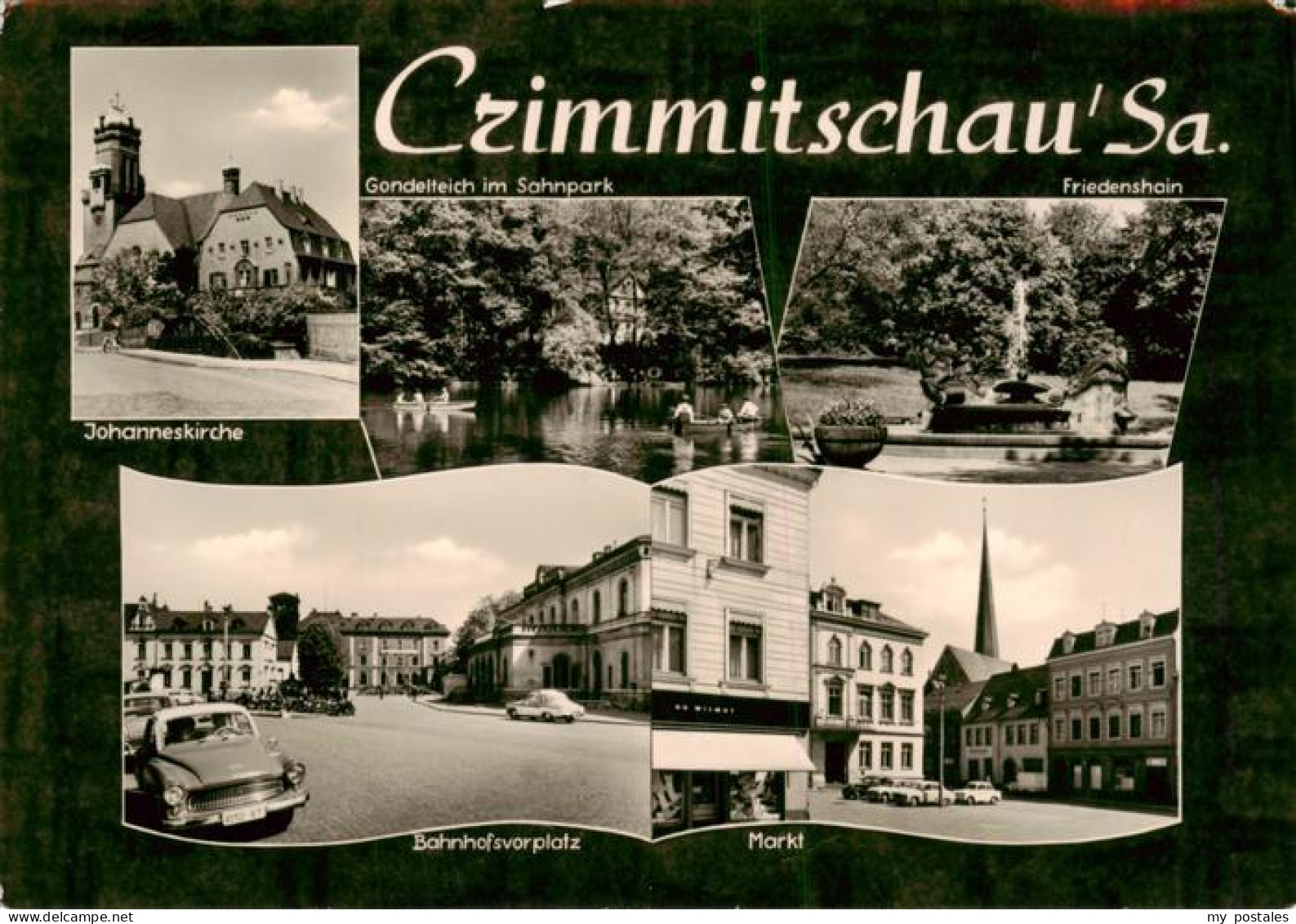 73874983 Crimmitschau Johanneskirche Gondelteich Sahnpark Friedenshain Bahnhofsv - Crimmitschau