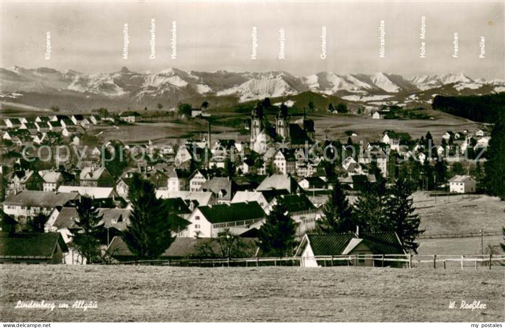 73734909 Lindenberg Allgaeu Gesamtansicht Mit Alpenpanorama Lindenberg Allgaeu - Lindenberg I. Allg.