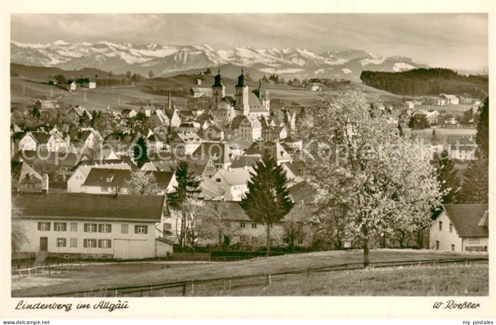 73734908 Lindenberg Allgaeu Gesamtansicht Mit Alpenpanorama Lindenberg Allgaeu - Lindenberg I. Allg.