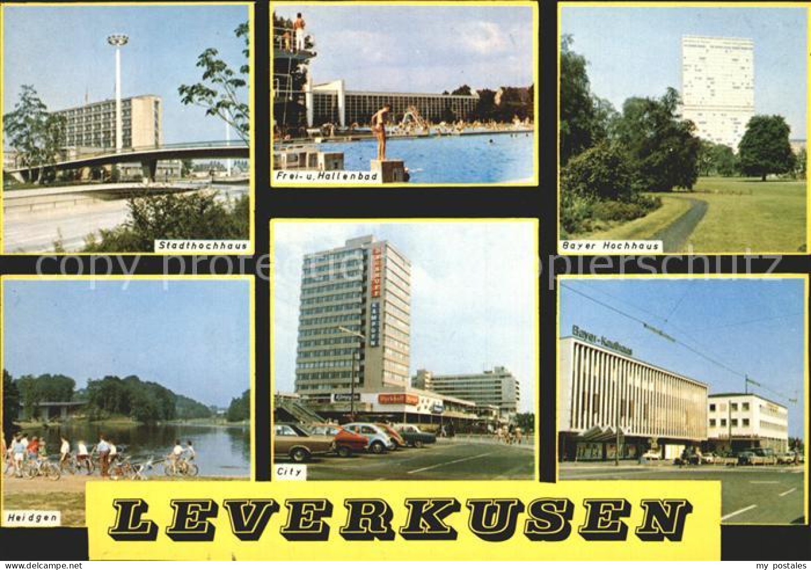 72225537 Leverkusen Bayer Hochhaus Stadthochhaus Frei- Und Hallenbad Leverkusen - Leverkusen