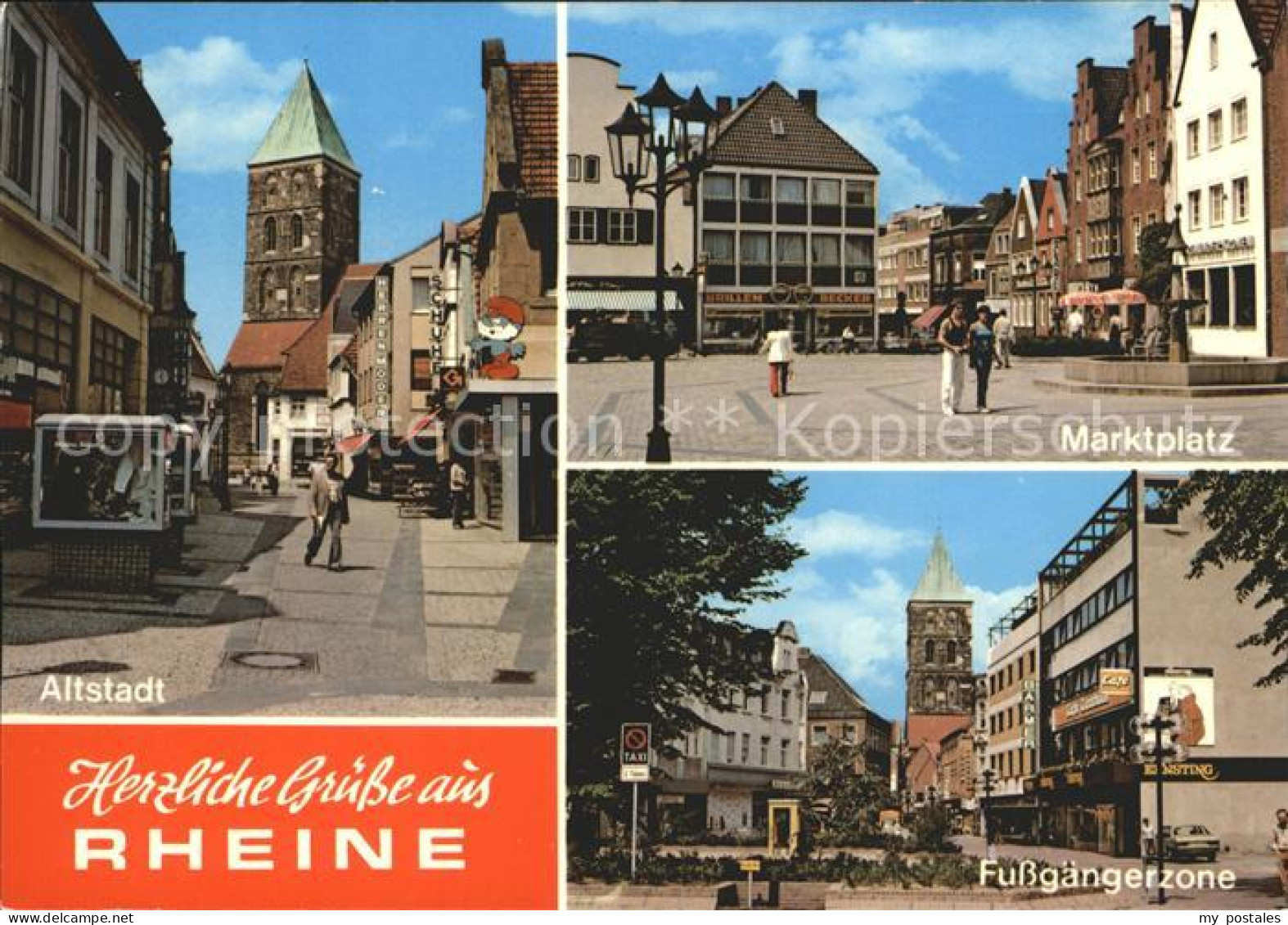 72225016 Rheine Marktplatz Altstadt Fussgaengerzone Rheine - Rheine