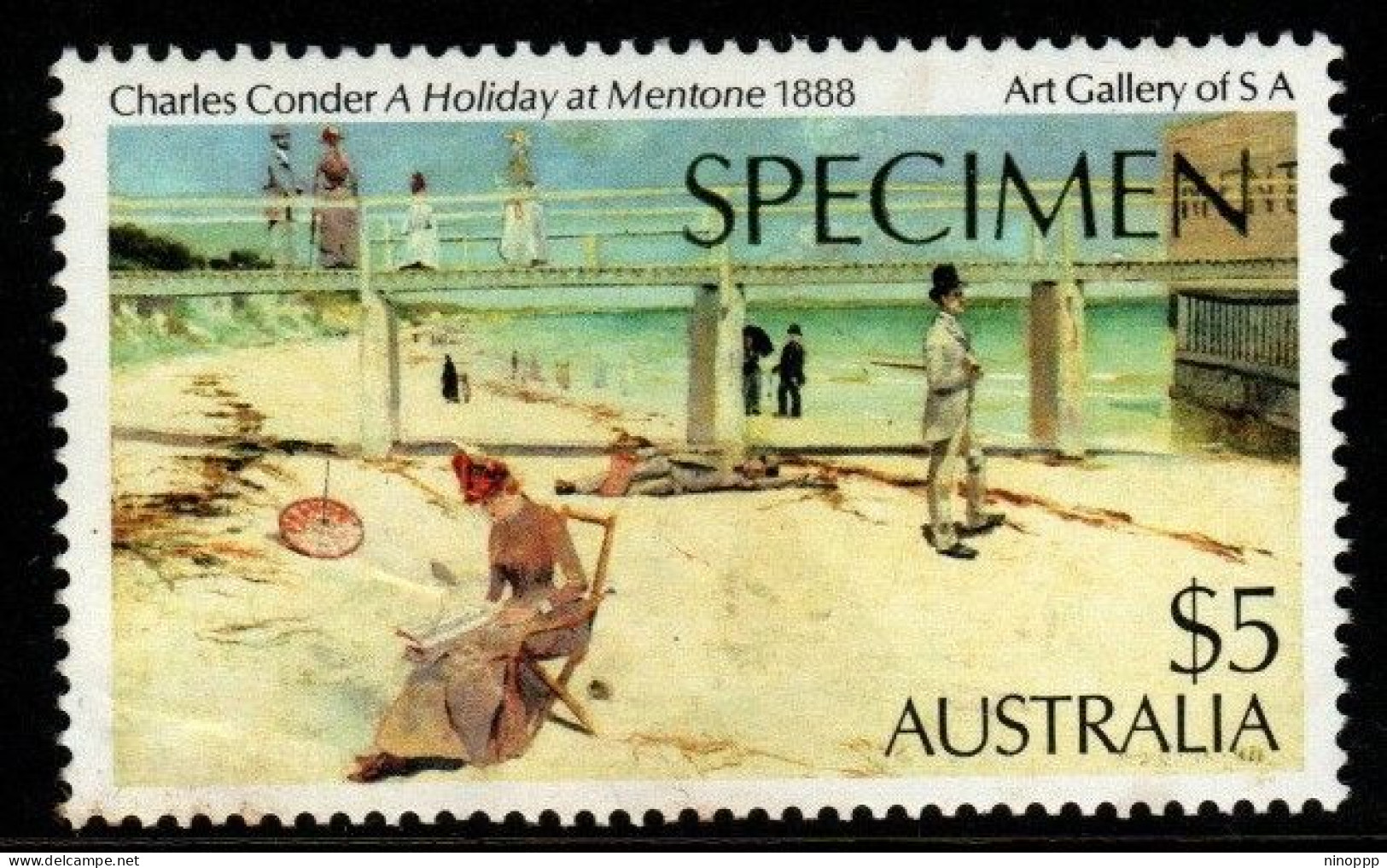 Australia 1987 $ 5 Holitay At Mentone SPECIMEN - Proeven & Herdruk