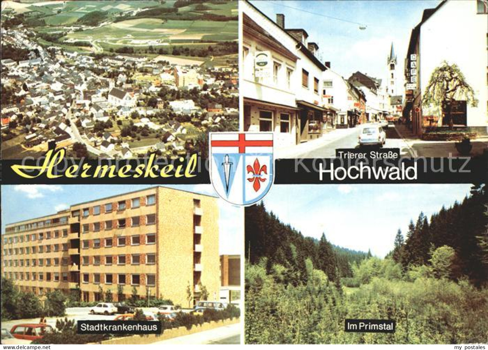 72220804 Hermeskeil Trierer Strasse Im Primstal Stadtkrankenhaus Fliegeraufnahme - Hermeskeil