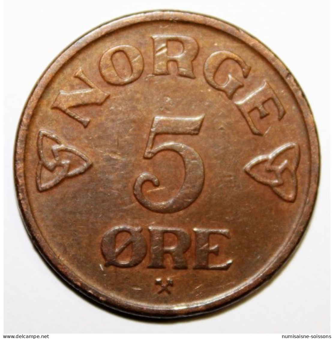 NORVEGE - KM 400 - 5 ORE 1952 - HAAKON VII - TTB+ - Norvège