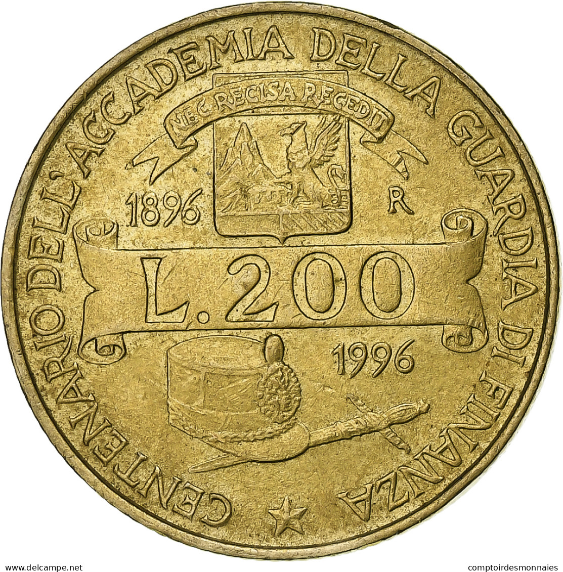 Italie, 200 Lire, 1996, Rome, TTB, Bronze-Aluminium - 200 Lire