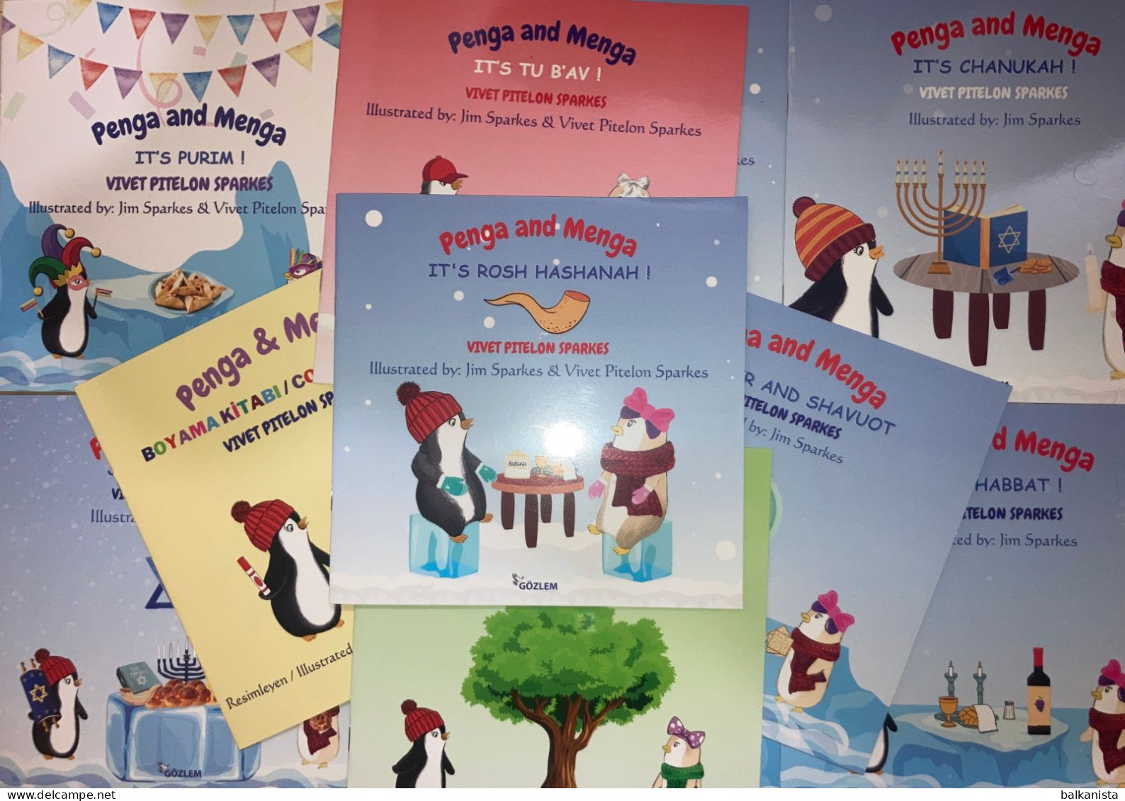 Penga And Menga  Jewish IIlustrated  Children Book 11 Book Set - Livres Illustrés