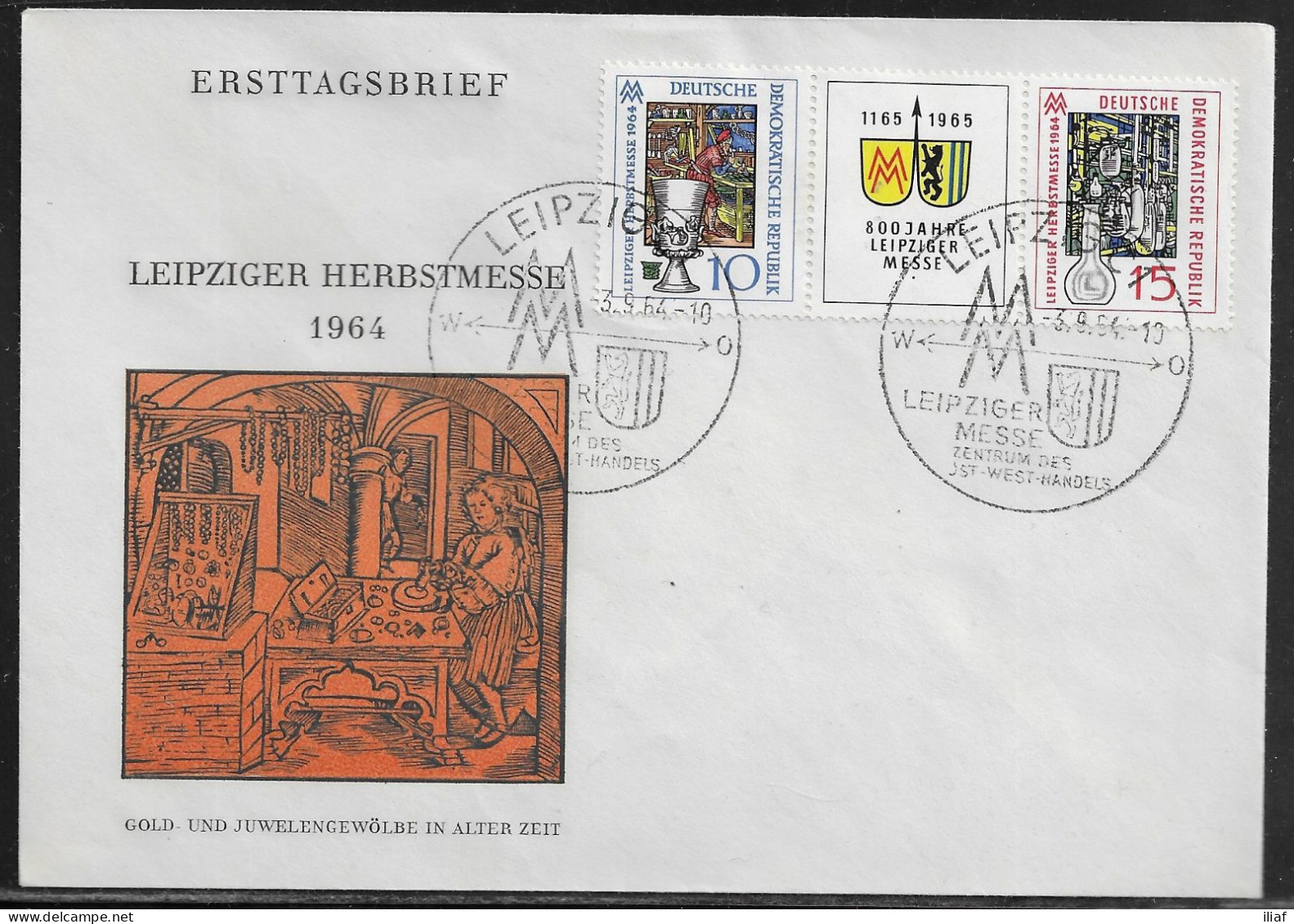 Germany DDR. FDC Sc. 695-697. Germany Meeting Of The Youth In The Capital Of The GDR.  FDC Cancellation On FDC Envelope - 1950-1970