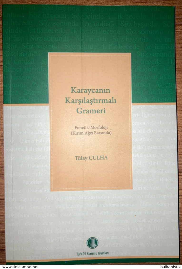 Karaycanin Karsilastirmali Grameri  - Lingusitic - Karaim Language - Culture