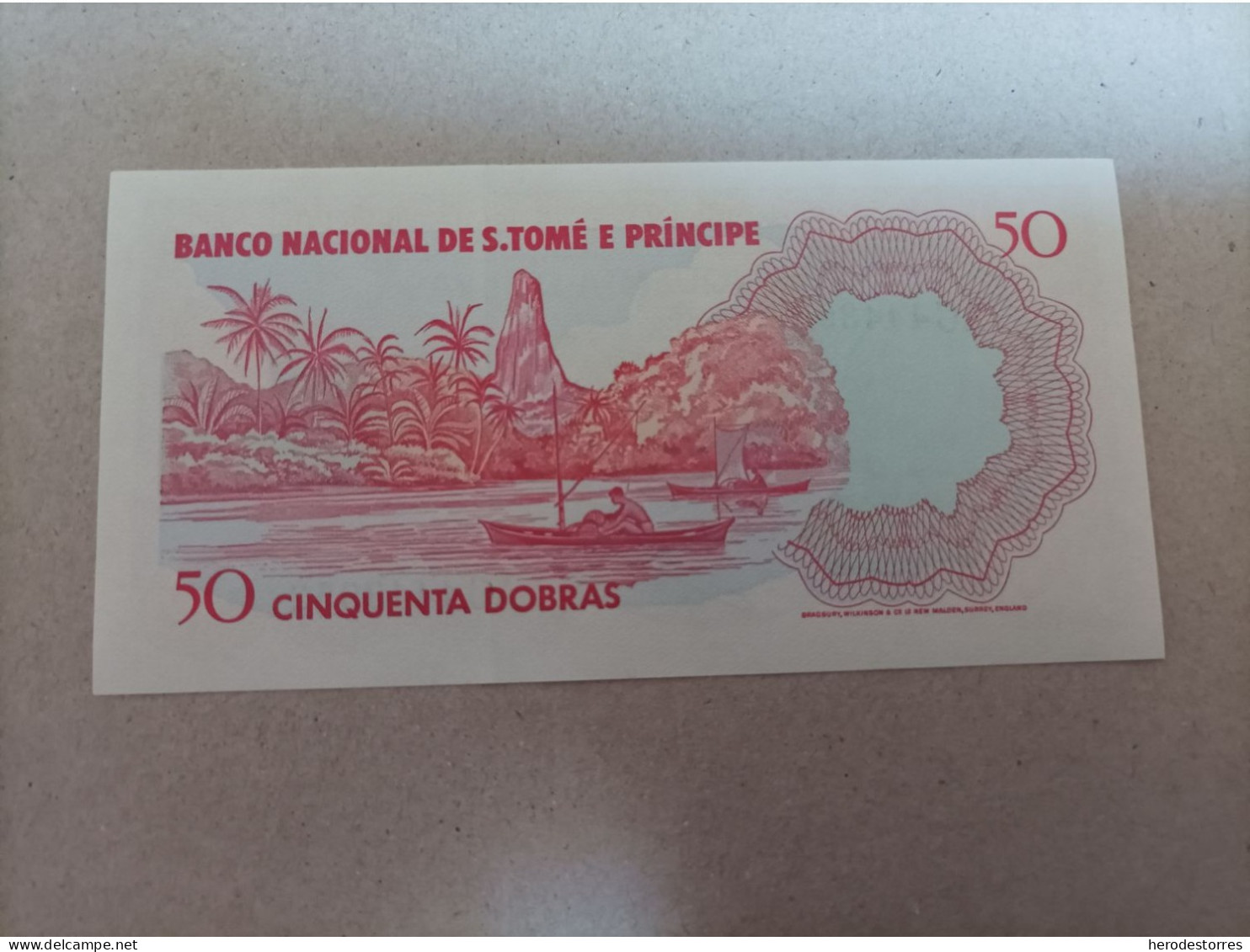 Billete De Santo Tome Y Príncipe De 50 Dobras, Año 1982, UNC - Sao Tome En Principe